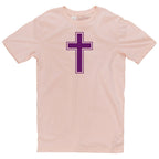 Cross Symbol Graphic Design Unisex Short Sleeve Cotton Jersey T-Shirt