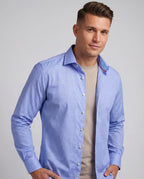 Long Sleeve Shirt with contract trimming // Dual cuffs //  contemporary fit - Final Sale
