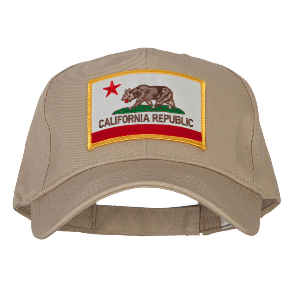 California State Flag Patched New Big Size High Profile Cap