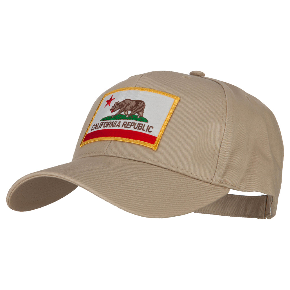 California State Flag Patched New Big Size High Profile Cap