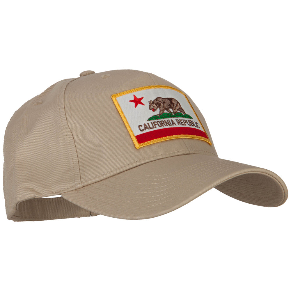 California State Flag Patched New Big Size High Profile Cap