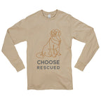 Choose Rescued Ring Spun Cotton Premium Long Sleeve Graphic Shirt