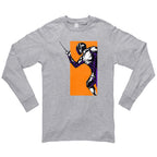 Charged Up Fencing Graphic Design Unisex Lane Seven Ring Spun Cotton Premium Long Sleeve T-shirt