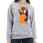 Charged Up Fencing Graphic Design Unisex Lane Seven Ring Spun Cotton Premium Long Sleeve T-shirt