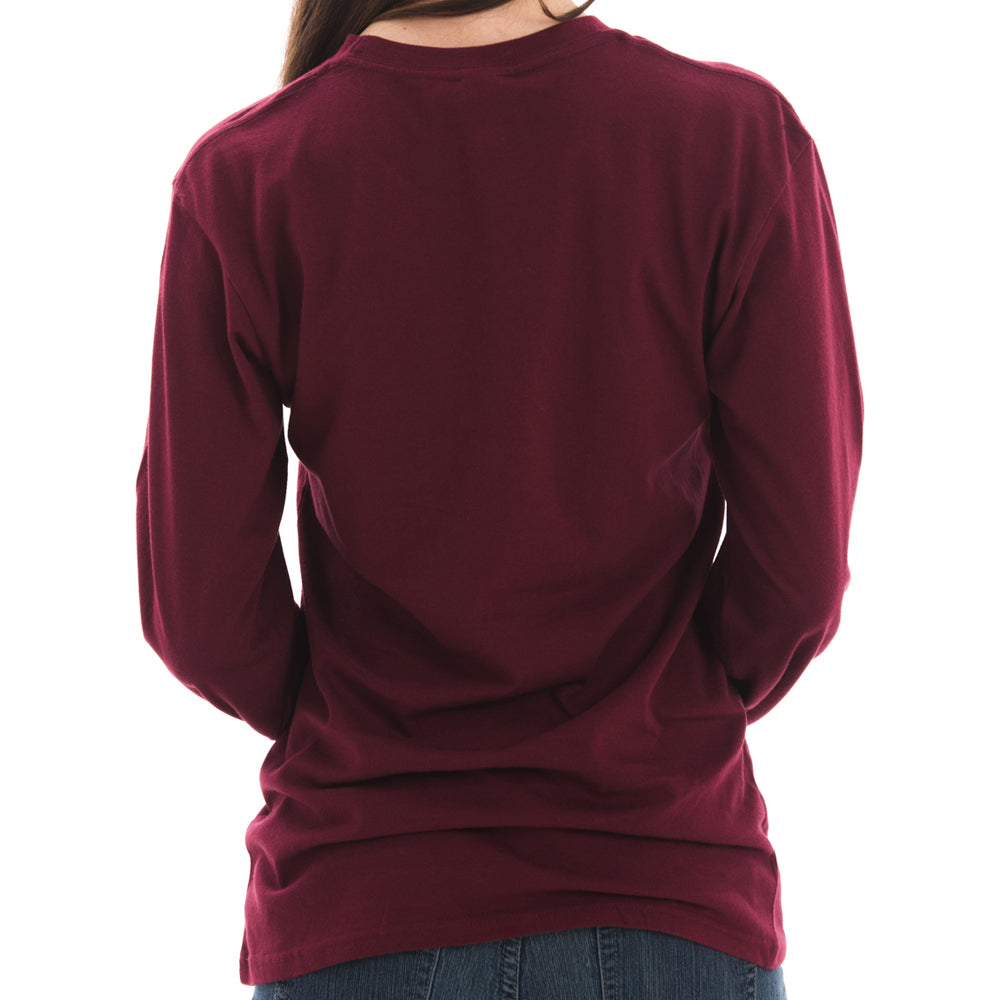 Charged Up Fencing Graphic Design Unisex Lane Seven Ring Spun Cotton Premium Long Sleeve T-shirt