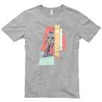 4 Layered Cyclist Graphic Design Deluxe Jersey T-Shirt