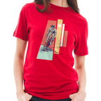 4 Layered Cyclist Graphic Design Deluxe Jersey T-Shirt