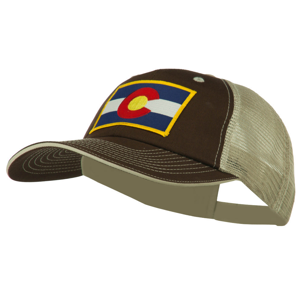 Colorado Western State Patched Big Washed Mesh Cap