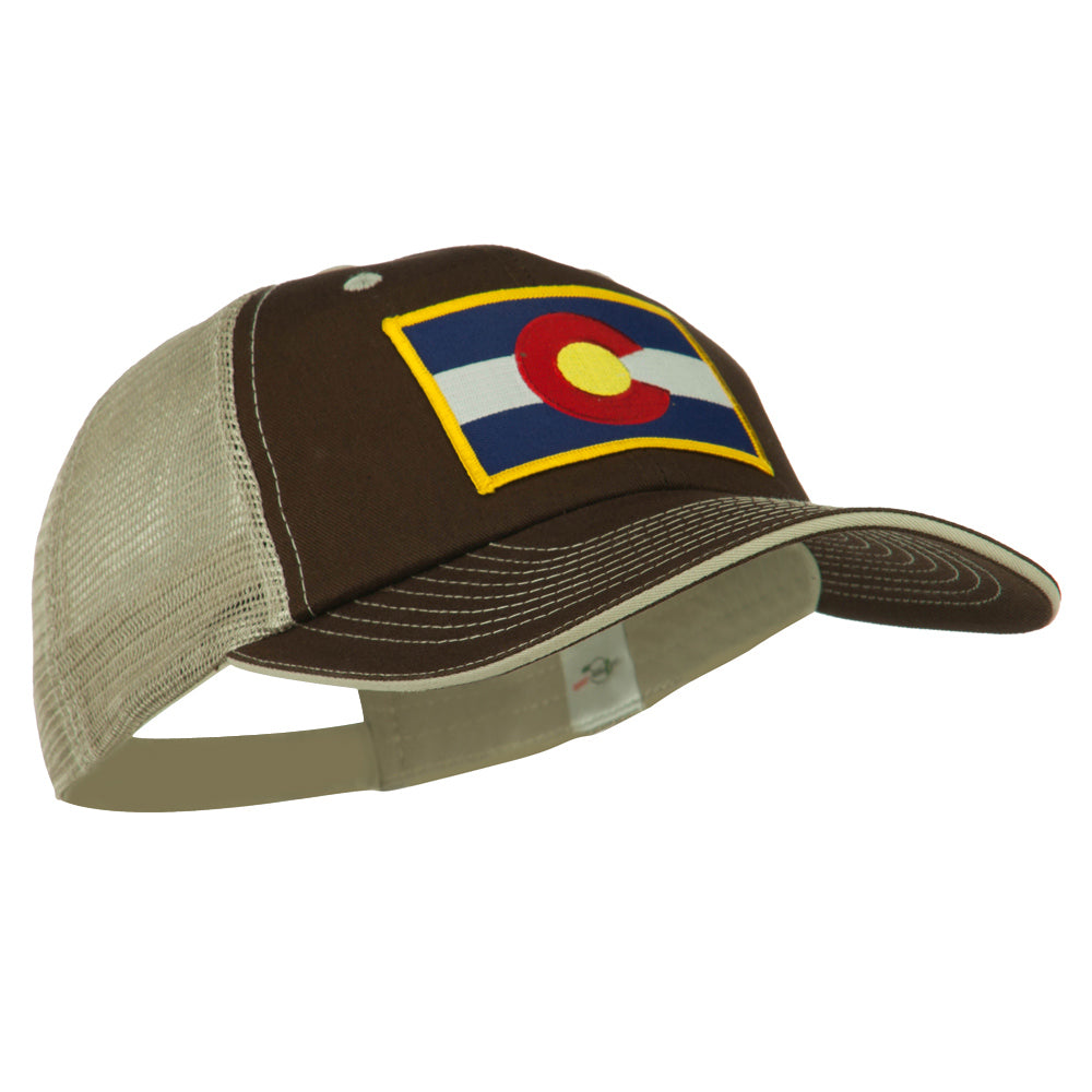 Colorado Western State Patched Big Washed Mesh Cap