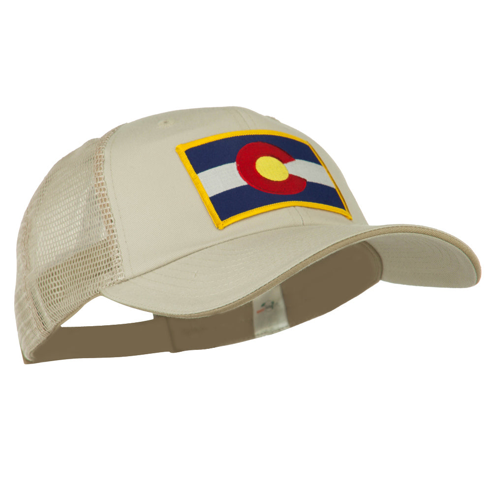 Colorado Western State Patched Big Washed Mesh Cap