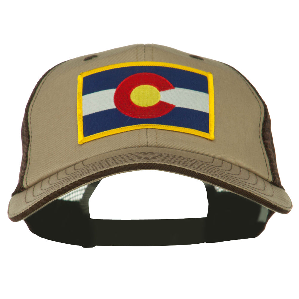 Colorado Western State Patched Big Washed Mesh Cap