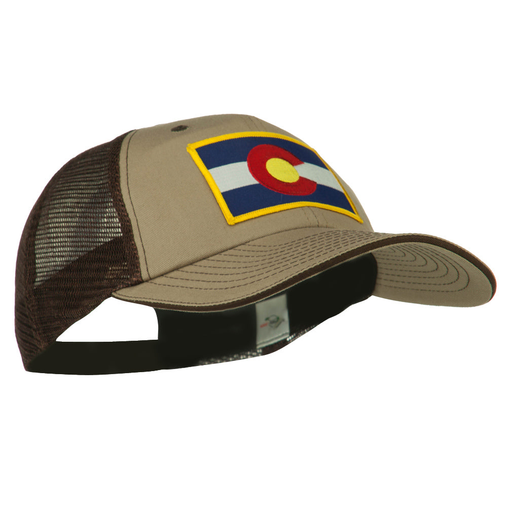 Colorado Western State Patched Big Washed Mesh Cap