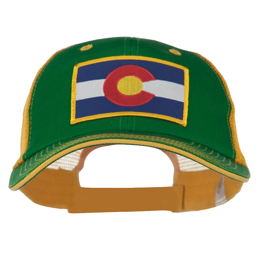 Colorado Western State Patched Big Washed Mesh Cap