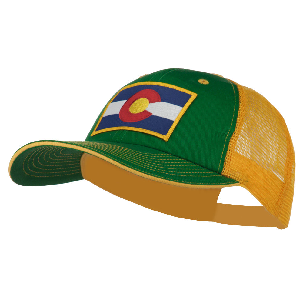 Colorado Western State Patched Big Washed Mesh Cap
