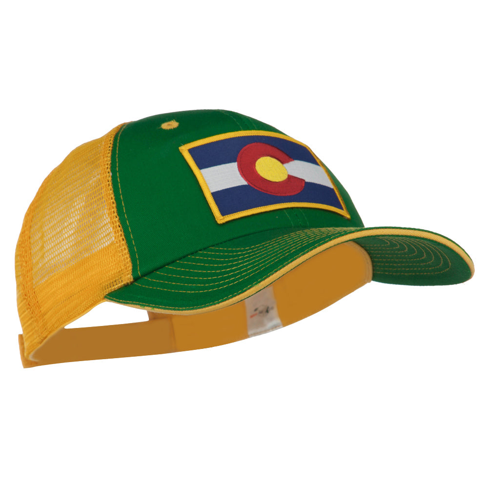 Colorado Western State Patched Big Washed Mesh Cap