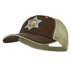 USA Security Officer Patched Big Size Washed Mesh Cap