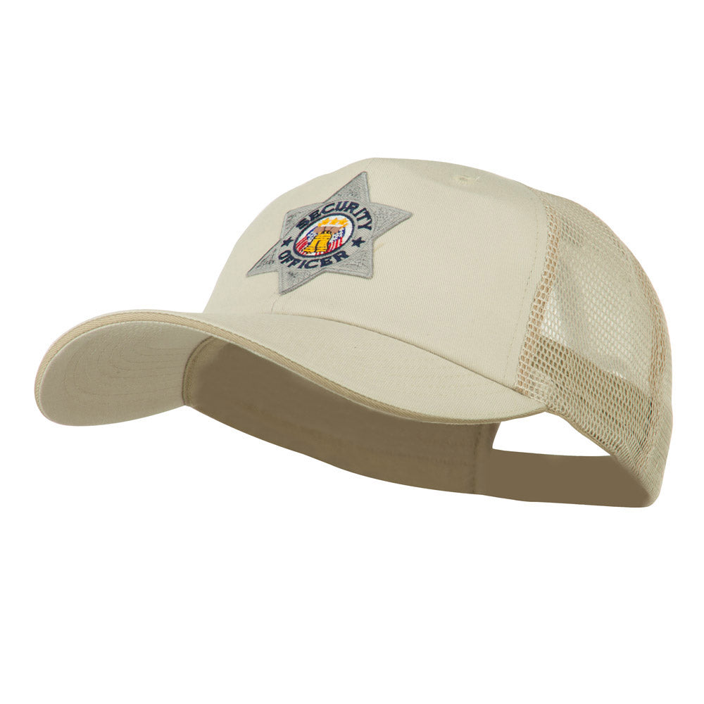 USA Security Officer Patched Big Size Washed Mesh Cap