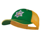 USA Security Officer Patched Big Size Washed Mesh Cap