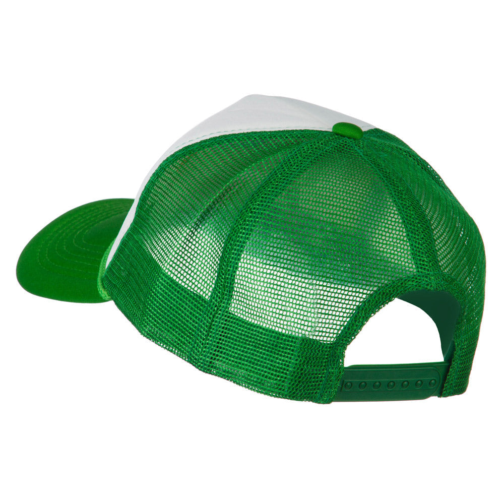 Clover St. Patrick's Day Embroidered Big Size Trucker Cap