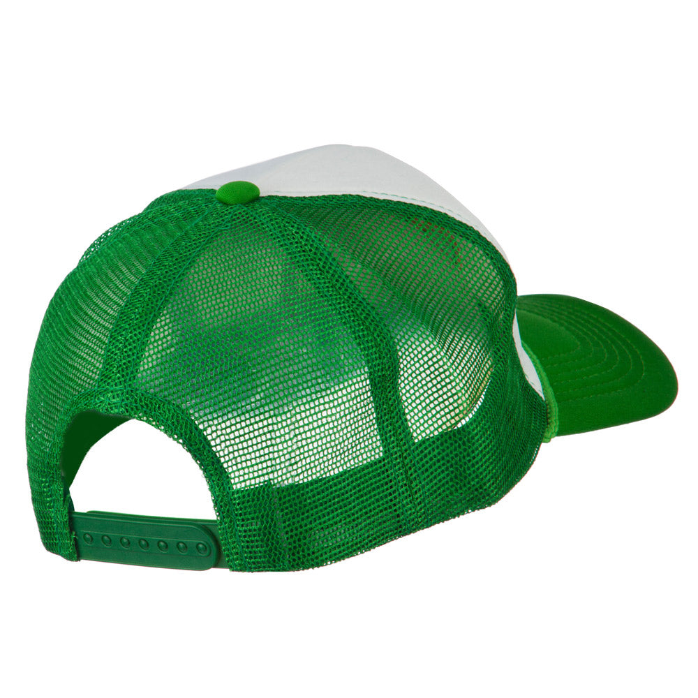 Clover St. Patrick's Day Embroidered Big Size Trucker Cap