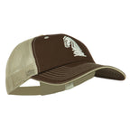 Chess Knight Embroidered Big Size Washed Mesh Cap
