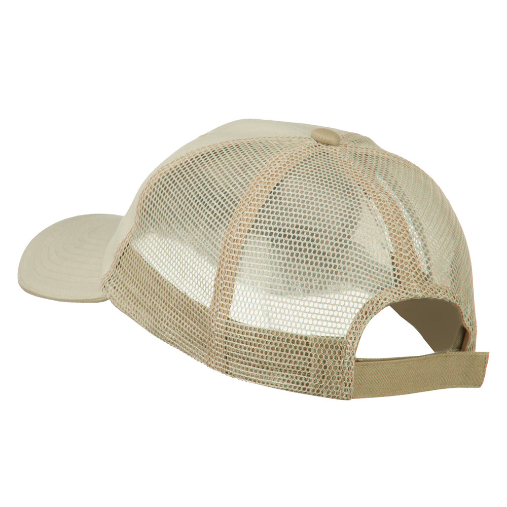 Chess Knight Embroidered Big Size Washed Mesh Cap