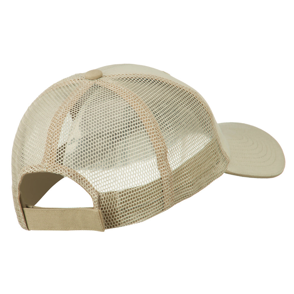 Chess Knight Embroidered Big Size Washed Mesh Cap