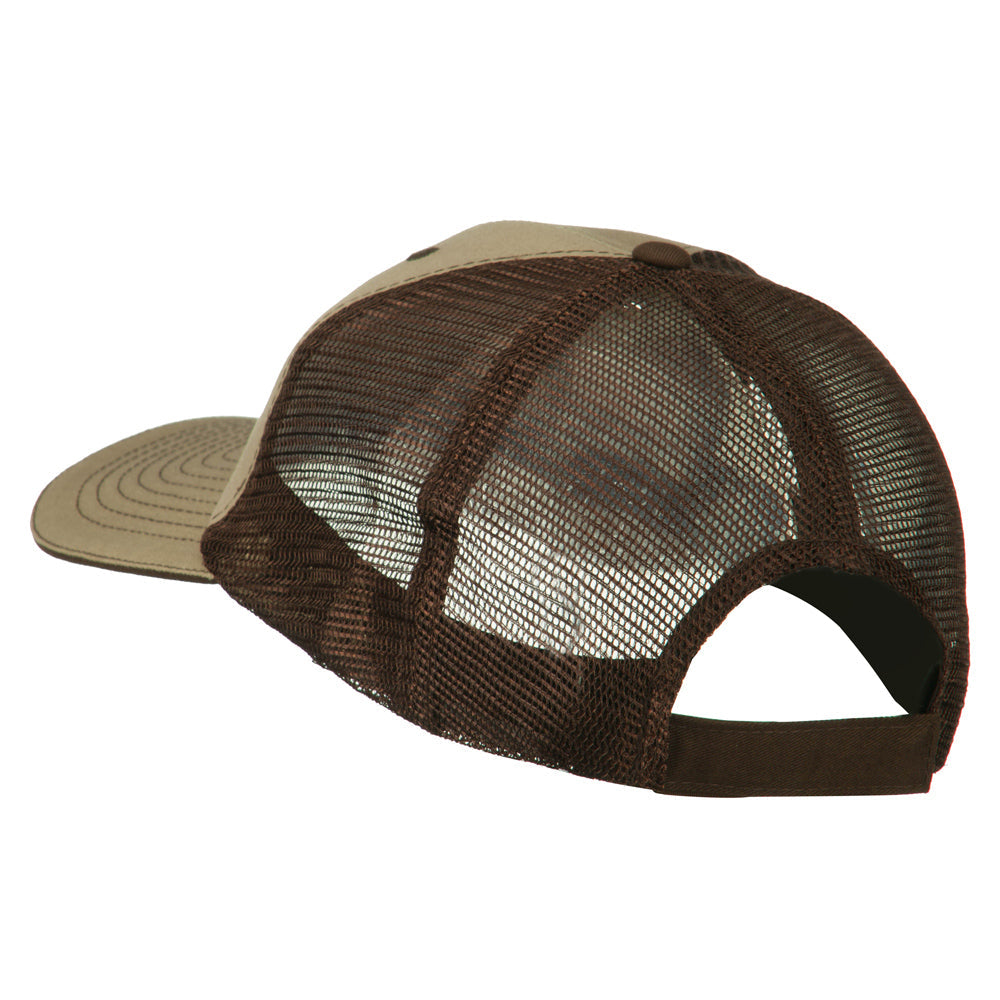 Chess Knight Embroidered Big Size Washed Mesh Cap