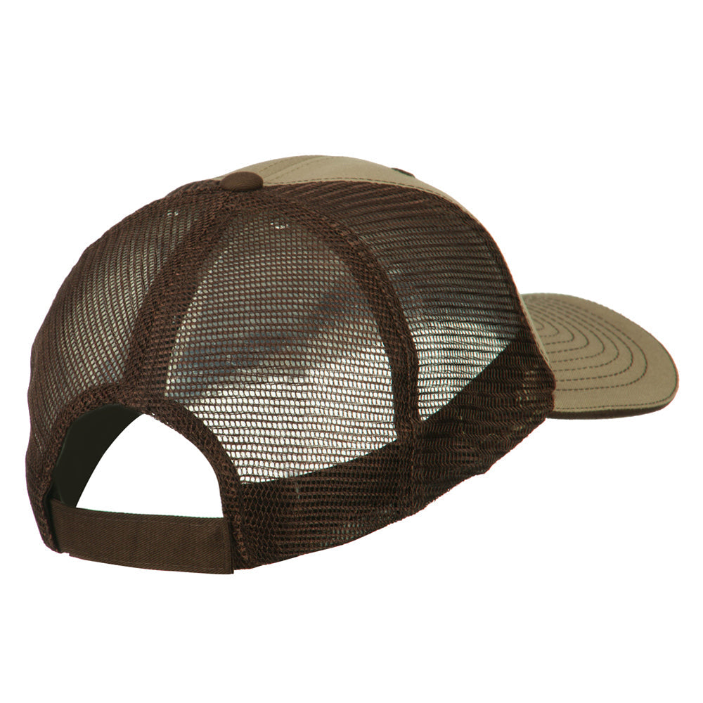 Chess Knight Embroidered Big Size Washed Mesh Cap