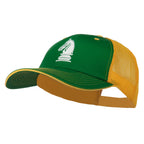 Chess Knight Embroidered Big Size Washed Mesh Cap