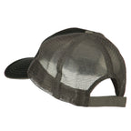 Chess Knight Embroidered Big Size Washed Mesh Cap