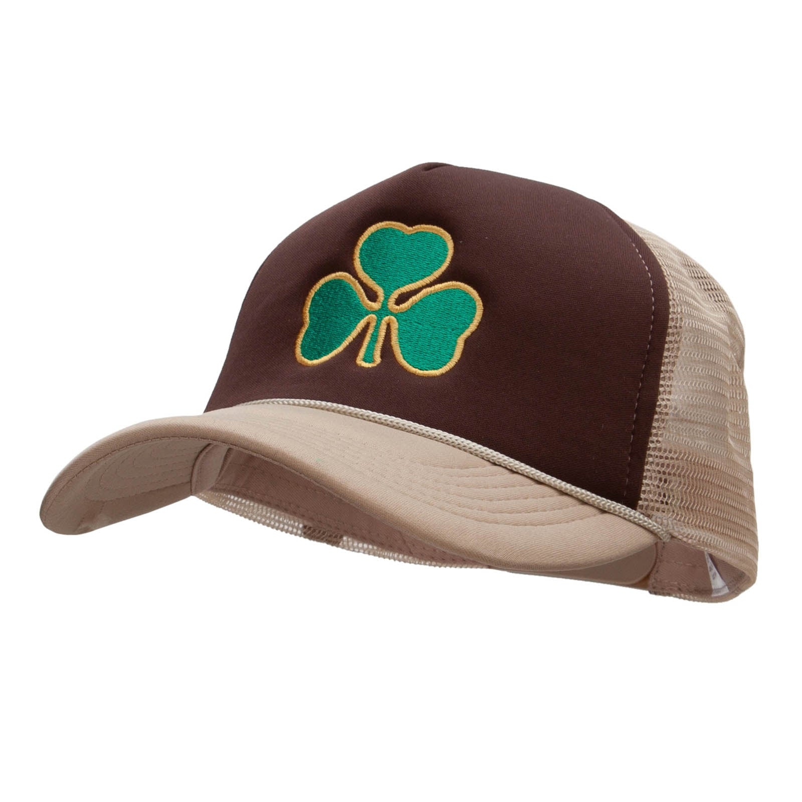 Clover St. Patrick's Day Embroidered Big Size Trucker Cap