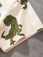 Children's Dinosaur Print Short Sleeve Tee and Shorts Set
