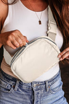 Fiery Red Waterproof Zipped Crossbody Chest Bag 20*5*14cm