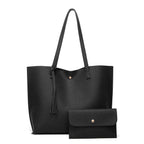 Pure Color Large Capacity Mother-and-Child Tote Bag