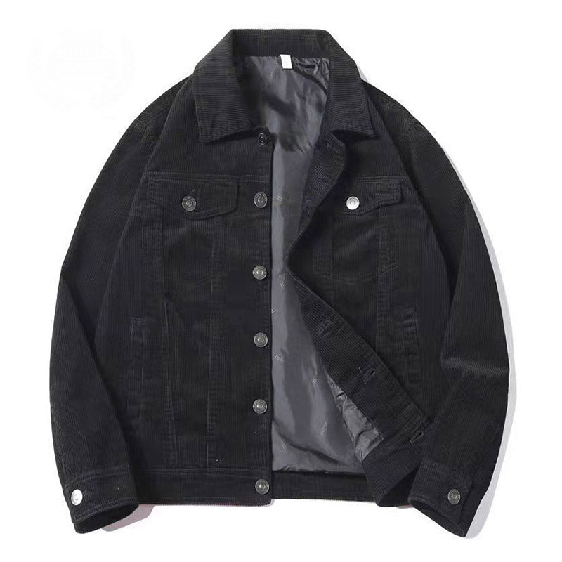Men's Retro Corduroy Jacket for Spring and Autumn