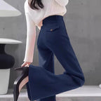 Versatile High-waisted Slimming Workwear Bootcut Pants