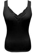 Full Size Lace Detail V-Neck Tank Plus Size