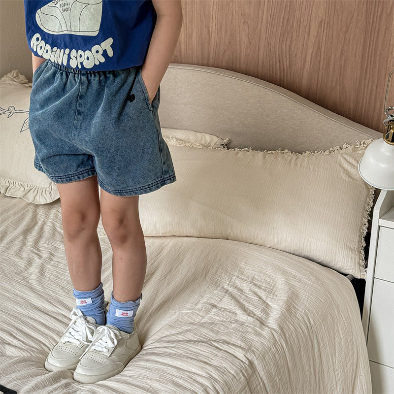 Girls Summer Denim Jeans Boys Shorts