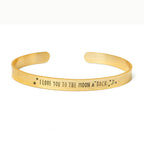 Size Adjustable Jewelry Lettering I Love You Bracelet