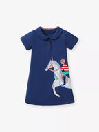 Children's Equestrian Short Sleeve Polo Dress