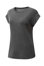 Canton Twisted Ribbed Textured Plain T Shirt