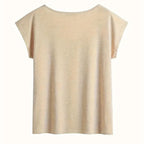 Short Sleeve T-Shirt Floral Heart Print Summer Casual Top