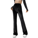 High-waisted Slimming Comfortable Flare Velvet Casual Pants