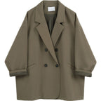 Korean Style Thin Looking Fashion Ins Vintage Blazer