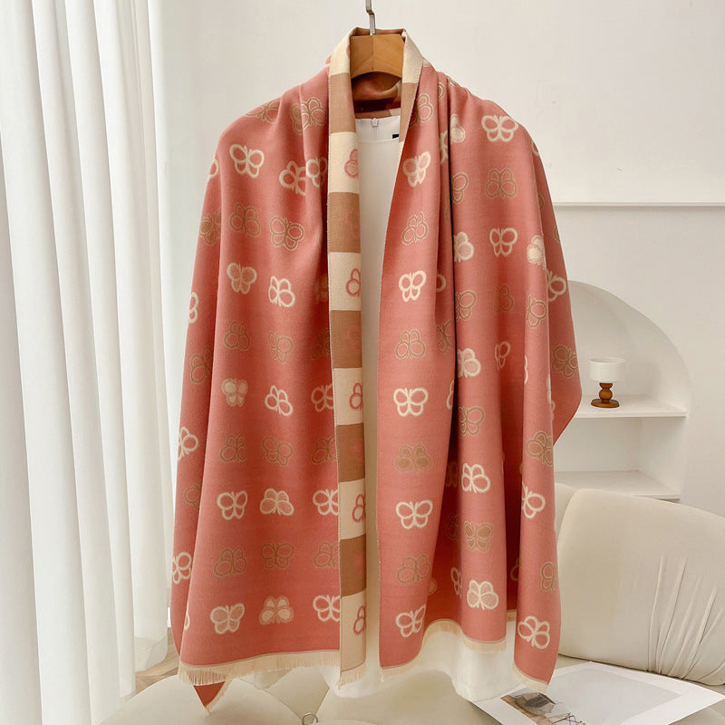 Retro High Sense Artificial Cashmere Scarf