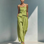 Women's Gold-Buckle Camisole & Pants Two-Piece Set