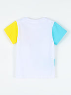 Children's Animal Print Color Block T-Shirt