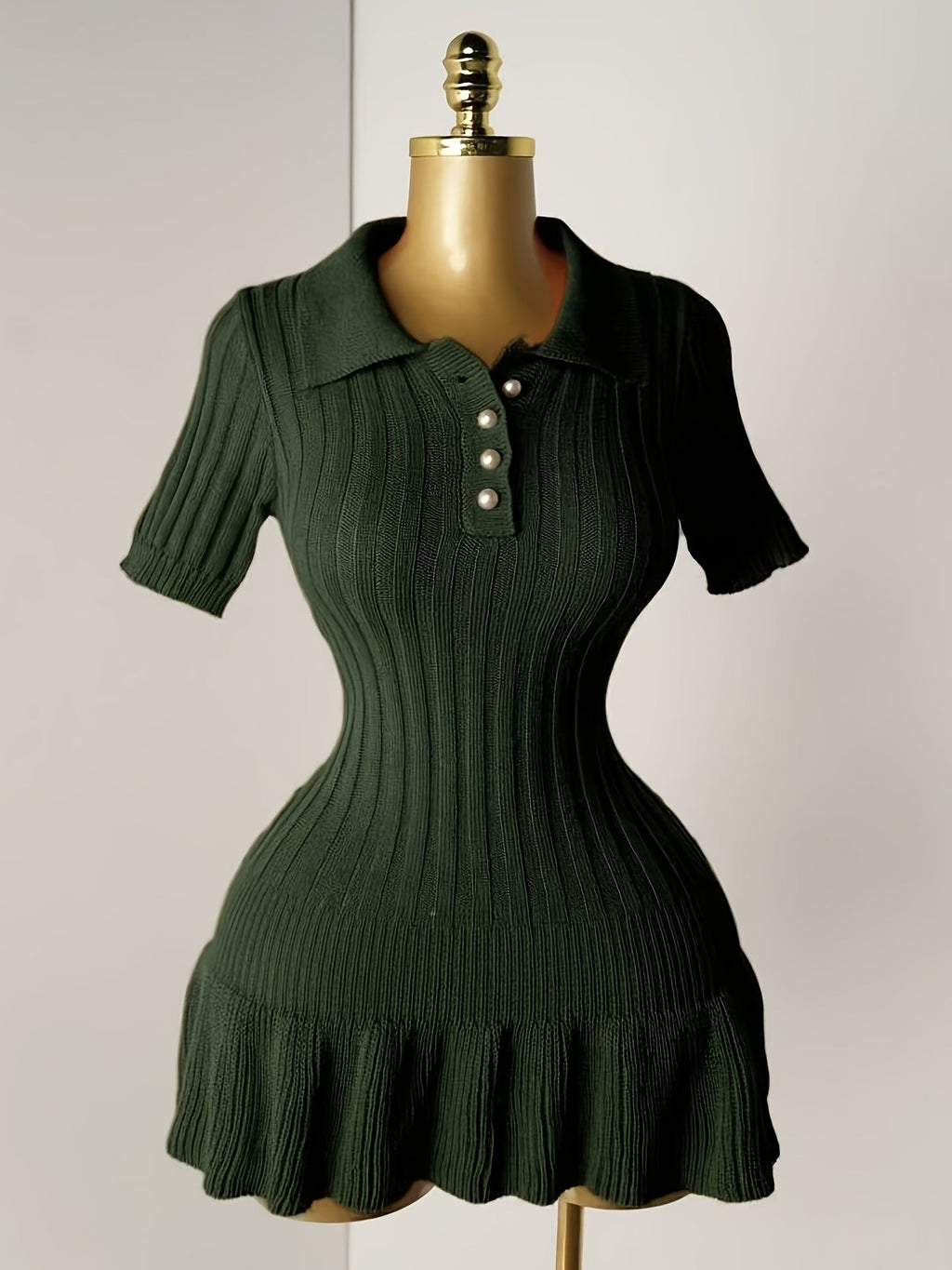 Short Sleeve Sweater Dress