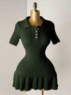 Short Sleeve Sweater Dress